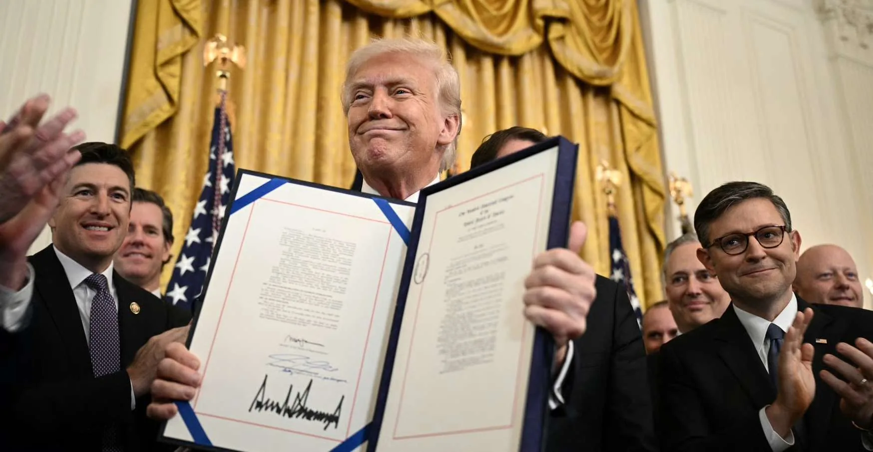 President Trump signing an executive order